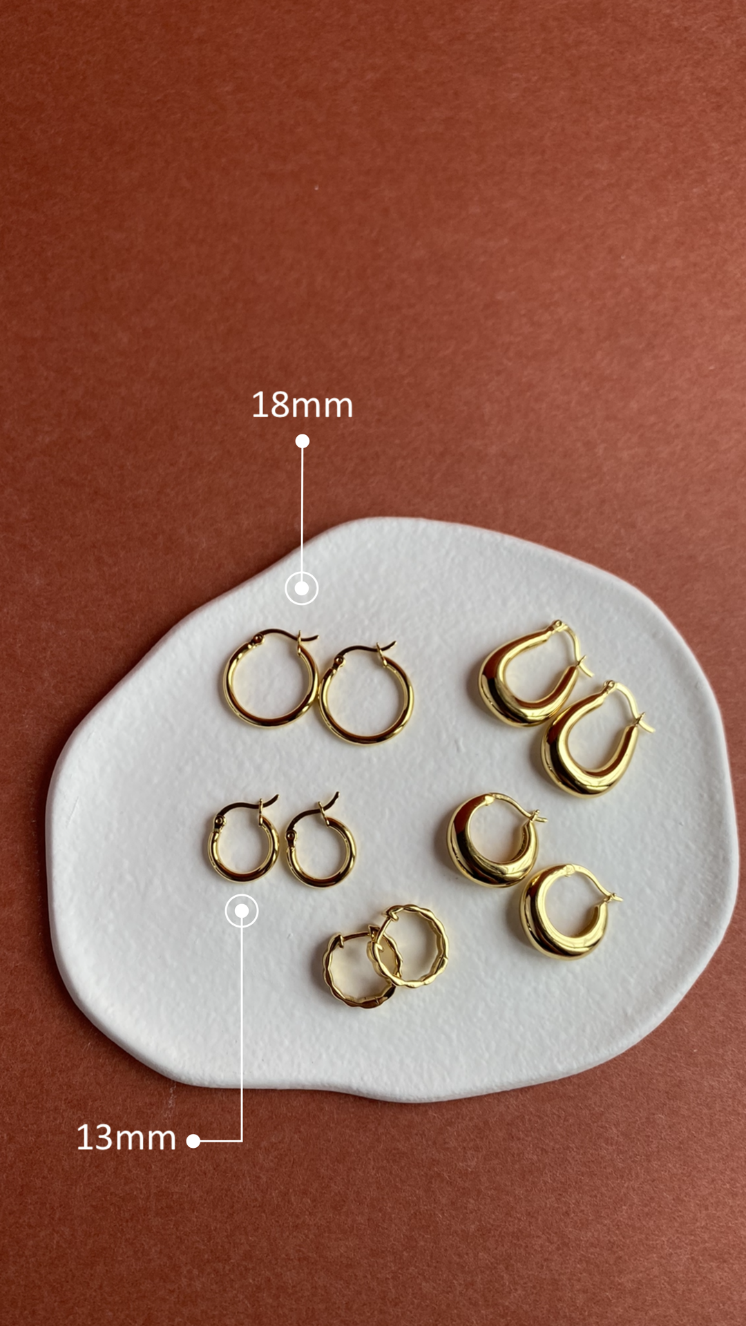 Essential gold hoop earrings