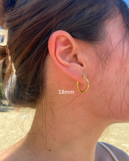 Essential gold hoop earrings